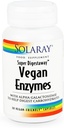 Solaray Vegan 효소 30 캡슐