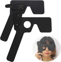 2 팩 안과 눈 Occluder 안과 의사, Optometrists 및 Orthoptists 눈 시험 도구 (블랙)