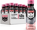 근육 우유 직업적인 시리즈 단백질 Shake, Slammin' 딸기, 40g 단백질, 14 Fl Oz, 12 팩