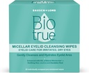 과민하고 건조한 눈 청소를 위한 Biotrue Micellar Eyelid 배려는 Bausch + Lomb, 다, 30 조사에서 닦습니다
