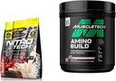 MuscleTech Nitro-Tech Whey Protein Powder Isolate & Peptides | 근육 이익을위한 단백질 + Creatine & BCAA Amino Acid + Electrolyte Powder Amino Build 7g of BCAAs + Electrolytes 지원