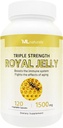 ML Naturals Royal Jelly 1500mg 120 식물성 캡슐, 6% (27mg) 10-HDA와 동등한. Freeze-Dried, 글루텐 무료, NSF 인증 및 cGMP 준수