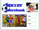 큰 빨간 축구 Scorebook