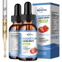 2개의 팩 액체 마그네슘 글리세라이드 낙타 & 구연산염, Omega3, L-Theanine, 칼륨, Ashwagandha, 수면을 위한 비타민, 근육, 면역력, 설탕 자유로운 딸기 풍미를 가진 Calm 마그네슘
