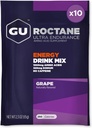 GU Energy Roctane Ultra Endurance Energy Drink Mix, Vegan, Gluten-Free, Kosher, Caffeine- 무료 및 모든 운동을위한 Dairy-Free n-the-Go Energy, 10 단일 조각 패킷, 포도
