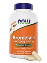 지금 Bromelain 500 mg, 200 Veg 캡슐 - 자연적인 파인애플, Proteolytic 효소 보충교재, 2400 GDU