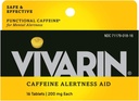 Vivarin, 카페인 알약, 각 정제에 있는 200mg 카페인, 안전하고 그리고 효과적으로 당신이 Awake, Alertness 원조, 에너지 보충교재, 16의 정제 - 5 팩을 체재하는 것을 돕습니다