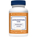 비타민 Shoppe Astaxanthin (Solasta) 브랜드 성분 12mg (30 Softgels)