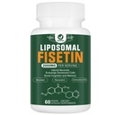 Liposomal Fisetin 보충교재, 2000MG, 98% 순수한 Fisetin Polyphenols 산화 방지제, Quercetin와 더불어, TMG와 Resveratrol, 건강한 노후화를 위해, 증명한 지원, 60의 캡슐
