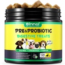 개를위한 Probiotics - 개를위한 사전 & Probiotic 소화 치료, 지원 Gut 건강, 계절 알레르기, 가려운 귀, 개 보충 소프트 체스, 개를위한 면역 기능 지원 - 120pc/Duck 맛