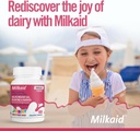 Milkaid Junior 풍미 팩 | 도움은 가스, 붕산염, 아이들의 설사를 막습니다 | 아이를 위한 빠른 행동 낙농장 소화 보충교재 | 180 정제
