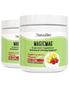 NaturalSlim Magicmag 순수 마그네슘 시트레이트 분말 스트레스, 변비, 근육, 심장 건강, 수면 지원 | 라즈베리 레몬 마그네슘 보충 - 8oz 음료 혼합 (2 팩)
