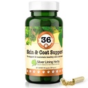 Silver Lining Herbs 36 Canine Skin & Coat Support - 환경에 대한 개를 Fortify에 자연 초본 보충 - 개를위한 초본 피부 및 코트 보충 - 90 캡슐