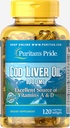 Puritans Pride Cod Liver 기름, 1000 Mg, 120 조사