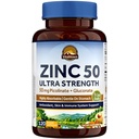 Vitalitown 킬레이트 아연 50 mg, 아연 Picolinate & Gluconate, 120 Veggie 캡슐, 잘 아bsorbed, 면역 체계, 건강한 피부 & 발달, 비 GMO