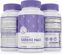 SERINI-MAX - 5-HTP 무드 지원 보충교재 + 칼슘 - 마음의 Calm & 평화로운 국가를 지원합니다 - 스트레스 관리 & 수면 지원 보충교재를 위한 5HTP 200mg - 60의 캡슐