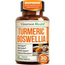 Boswellia Serrata Turmeric Supplement for Joint Support & Inflammation Balance – Ginger & Black Pepper Extract를 사용한 Turmeric Boswellia 보충 – Non-GMO - 60 캡슐