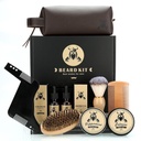 남자를 위한 Beard 배려 장비 선물, 9 PC Beard Grooming 장비, Beard 클럽 장비는 아빠 남편 Boyfriend, 아버지의 날 기념일 생일 결혼식 크리스마스 선물을 위한 유일한 남자 선물입니다