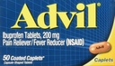 Advil 모자, 200mg, 50ct