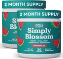 간단히 Blossom Nutrition Daily Greens & Superfood Powder + Collagen + Probiotics for Women 's Digestive Health & Bloating Relief. 건강에 도움이 - 2 개월 공급 - Watermelon