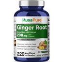 NusaPure 생강 뿌리 캡슐 20:1 추출 물, 200 mg Veggie 모자 당 4,000 mg에 동등 하 게 | 220 조사 | 비 GMO