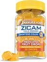 Zicam 찬 Remedy 아연 Medicated 과일 하락, Manuka 꿀 풍미, Homeopathic의 찬 단축 약, Shortens 찬 내구, 25 조사
