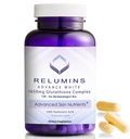 Relumins 글루타티온 보충 - 1650mg는 알파 Lipoic 산, 로즈 엉덩이, Riboflavin, & 비타민 E를 가진 글루타티온 복합체를 감소시켰습니다, 미국 - 90의 Veggie 캡슐 x 1 병 - 번식 혼합