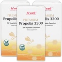 (포장 3) 안녕 좋은 우수한 Propolis 3200 Flavonoid 96mg 250VegeCapsules