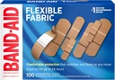 Wound Care & First Aid, Assorted Sizes, 100ct에 대한 Band-Aid 브랜드 유연한 직물 접착제 붕대