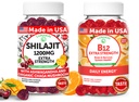 Lunakai USA Made Shilajit & B12 Extra Strength Gummies Bundle – 에너지, 초점 및 일일 웰빙 – 채식주의