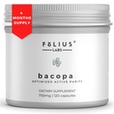 Bacopa Monnieri 캡슐 750mg - 40 % Bacosides Bacopa Monnieri와 초본 보충 - 메모리 및인지 능력을 지원하는 데 도움이됩니다 - 120 캡슐