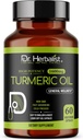 HERBALIST Turmeric Curcumin Oil Capsules 1600mg - 60 Capsules | Non-GMO | Fasting Absorbing | Vegetarian | Cold-Pressed | High Potency I AKA Haldi 캡슐 (1 팩 : 60 캡슐)