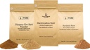 PURE ORIGINAL INGREDIENTS Slippery Elm Bark, Marshmallow Root 및 Burdock Root Bundle, 1 lb 각각, 분말, 초본 보충 교재