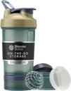 단백질 분말, 고전적인 V2 ProStak 체계, 22 Ounce, Tan를 위한 알약 조직 그리고 저장을 가진 BlenderBottle 셰이커 병