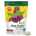 MegaFood Kids One Daily Multivitamin Soft Chews - 비타민 B, 비타민 C, 비타민 D 및 비타민 E - 나이 4, 채식주의자, 9 음식 알레르기없이 만든 - 포도 맛 - 30 Chews