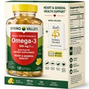 물고기 기름에서 봄 밸리 오메가-3 500 mg 120 조사, SoftGels, 일반 & 심장 건강 규정식 보충교재는 Luall의 45 Diabetes 해독합니다