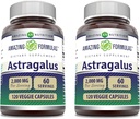 서빙 캡슐 보충 당 놀라운 수식 Astragalus 2000 mg | 순수 Astragalus Membranaceus 식물 뿌리 추출에서 만든 | 비 GMO | 글루텐 무료 (120 개 | 2 팩)
