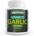 고급 마늘 복합 단지 - 품질 SuperFoods (100ct) 최대 강도 복합 단지 Odorless 마늘 (Allium sativum), Parsley (petroselinum crispum) 및 Chlorophyll의 혼합을 포함합니다.