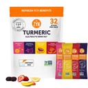 ZYN Electrolyte 음료 혼합 Hydration 소포, Electrolytes 분말, Hydration 소포 w/Turmeric Curcumin, 비타민 C 및 D, 아연, Hydrate Electriclyte 분말 소포, 32의 다양성 팩
