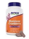 지금 음식 망토 크랜베리, 120 Veg 캡슐 - PAC - 450mg dMannose, 250mg 전체 크랜베리 - Bladder Cleanse 및 Urinary Tract Health * - Vegan 친절한 보충교재, 비 GMO