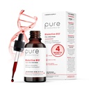 BioActive B12 가득 차있는 스펙트럼 채식주의자 메틸을 섞는 비타민 B12 이하 언어 액체 Methylcobalamin, Hydroxocobalamin & Adenosylcobalamin 하락 당 1,000 mcg (5 하락 = 5,000mcg/4 달 공급) 20 ml