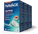 Navage SaltPod w/ Alkalol (3 30 팩) - Navage Nasal Rinse를 위해 독점적으로 디자인해 - 빠른 기복을 위한 Sinus Rinse Alkalol Pod (90 소금포드 보충물)