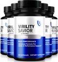 (5 팩) 남자를 위한 Virility Savior 캡슐, 공식 VirilitySavior 남성 공식, 최대 성과를 위한 우수한 알약 및 Confidence, 전반적인 건강 및 웰니스 (300의 캡슐)를 위한 전염성 지원