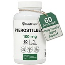 PRISTINE의 Pterostilbene 100mg 노화 방지 보충교재 캡슐 - 60 일 공급 - Lung Health & Mental Clarity Antioxidant - 높은 생물 분해성 Vegan 비 GMO