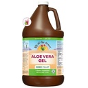 사막 알로에 베라 젤의 백합 - 자연 비타민과 안 필렛 두껍게 일관성 알로에 베라 음료, Gut 건강, Stomach Relief, Wellness, Glowing Skin, 128 Fl Oz에 대한 소화 효소