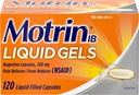 Motrin IB 200mg Ibuprofen 액체 젤 고통 Reliever/Fever 흡진기 Aches & 고통, 120 ct를 위한