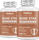 NuBest Bone Xtra Plant-Based Bone Strength Formula with 칼슘, 마그네슘 마린 조류, 인, 비타민 C, K2, D3 | 면역력 및 최대 칼슘 흡수 | 팩 2