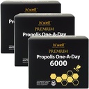 (포장 3) 안녕 좋은 우수한 Propolis 1 일 6000 Flavonoid 120mg 120Capsules