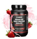 DMoose Grass Fed Whey Protein Powder - 근육 성장 및 회복, 자연적으로 단화 및 맛, 아미노산, 빠른 흡수 성능 공식 (2 Lbs, Strawberry)