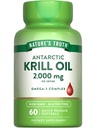 Nature's Truth Antarctic Krill Oil 2000mg Softgels | 60 개 | EPA 및 DHA가있는 오메가-3 | 비 GMO 및 글루텐 무료 보충